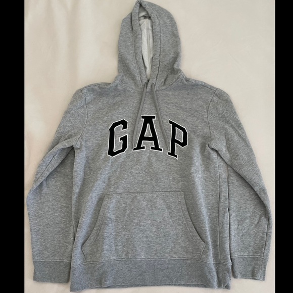 Grey gap hoodie mens hot sale